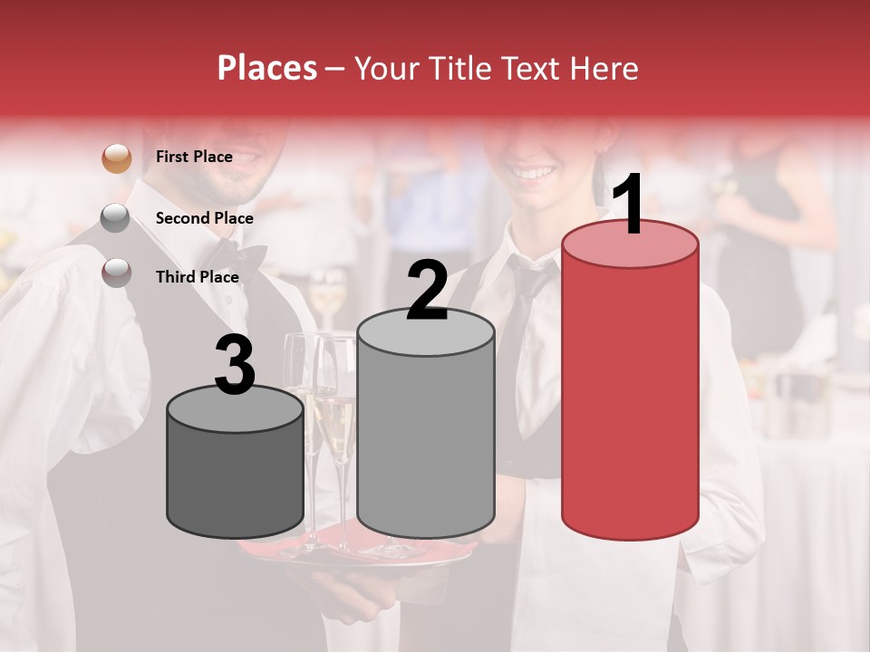 Businesswoman  Buffet PowerPoint Template