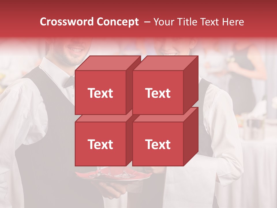 Businesswoman  Buffet PowerPoint Template