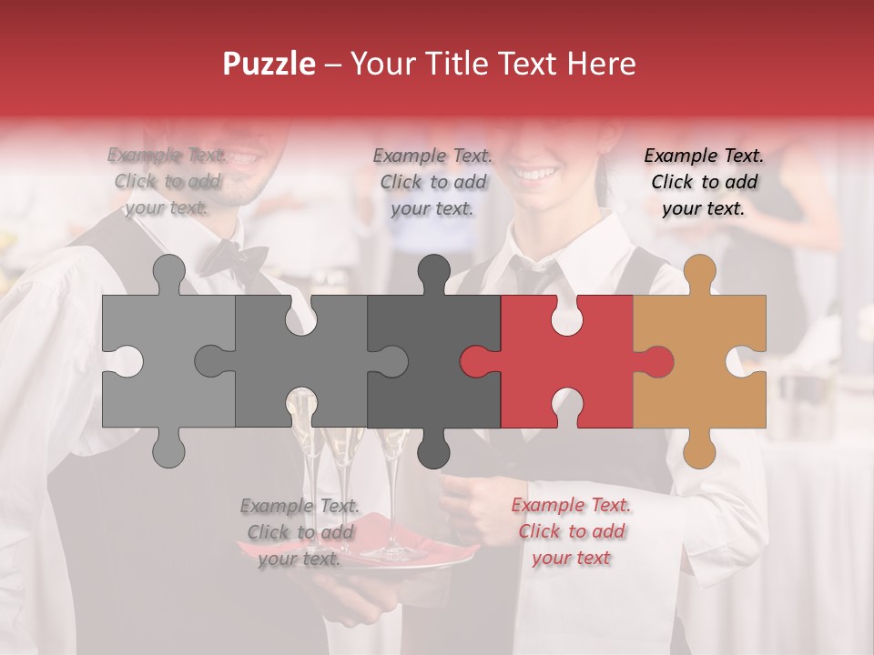 Businesswoman  Buffet PowerPoint Template