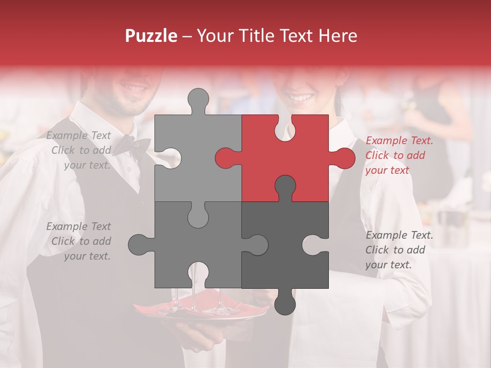 Businesswoman  Buffet PowerPoint Template