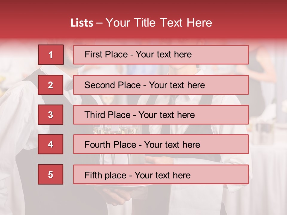 Businesswoman  Buffet PowerPoint Template