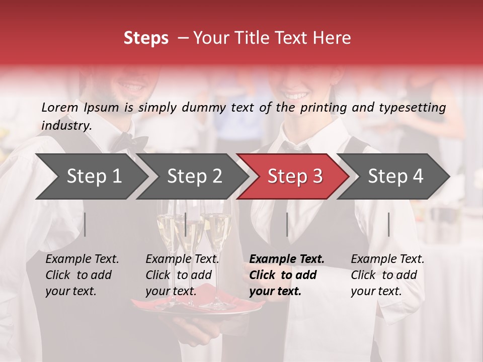 Businesswoman  Buffet PowerPoint Template