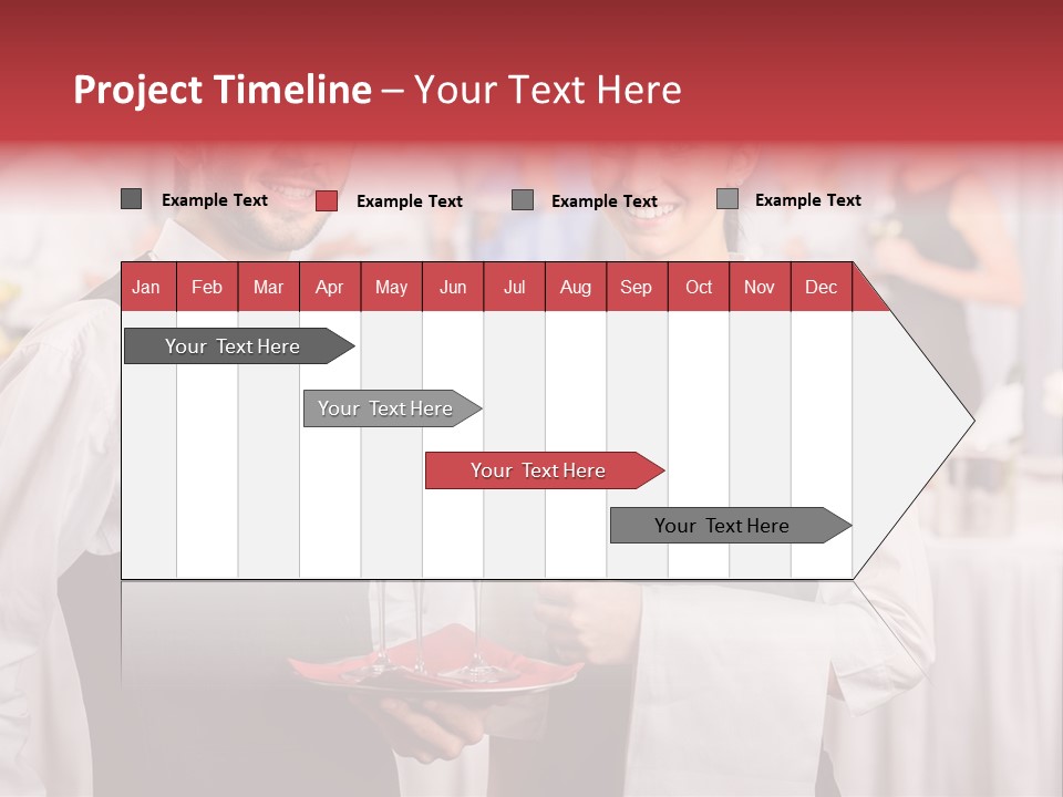 Businesswoman  Buffet PowerPoint Template
