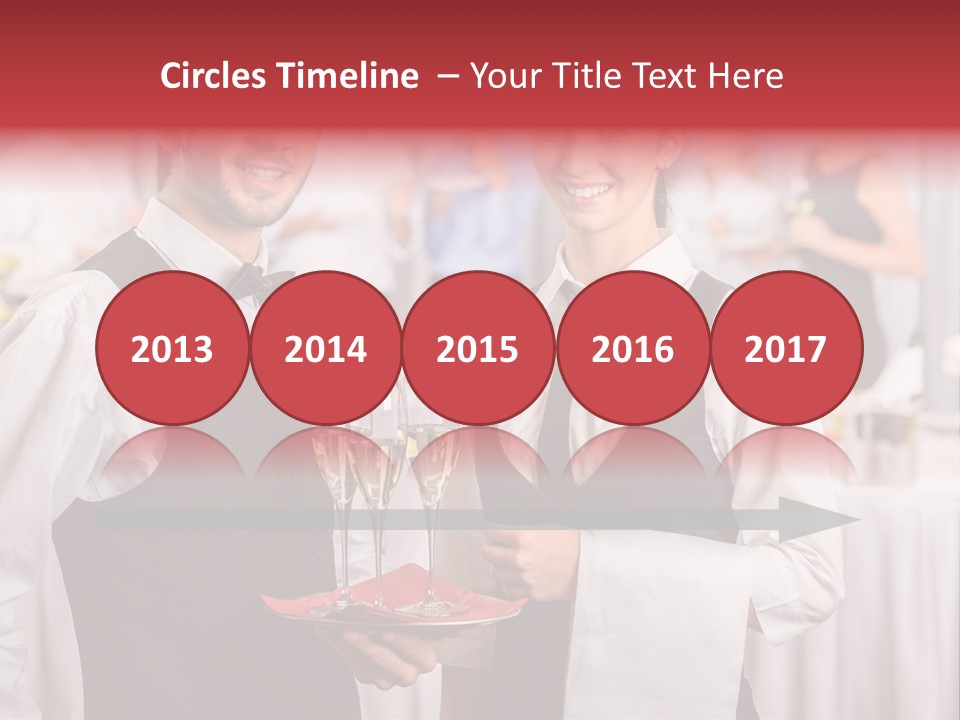 Businesswoman  Buffet PowerPoint Template