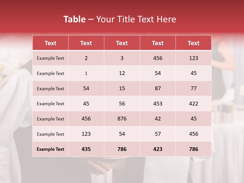Businesswoman  Buffet PowerPoint Template