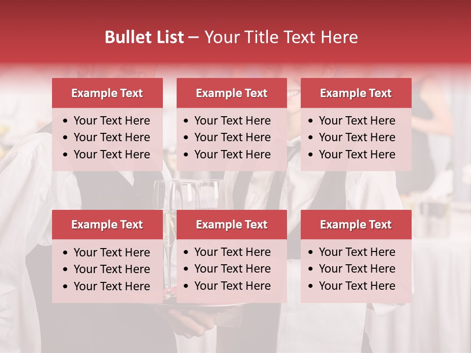 Businesswoman  Buffet PowerPoint Template