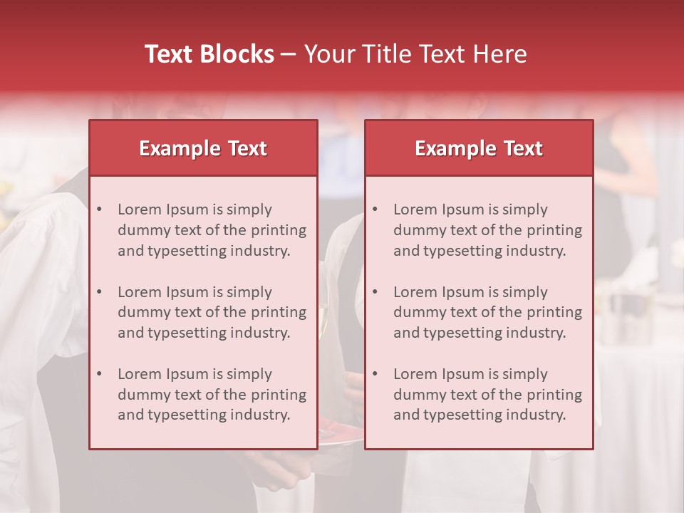Businesswoman  Buffet PowerPoint Template