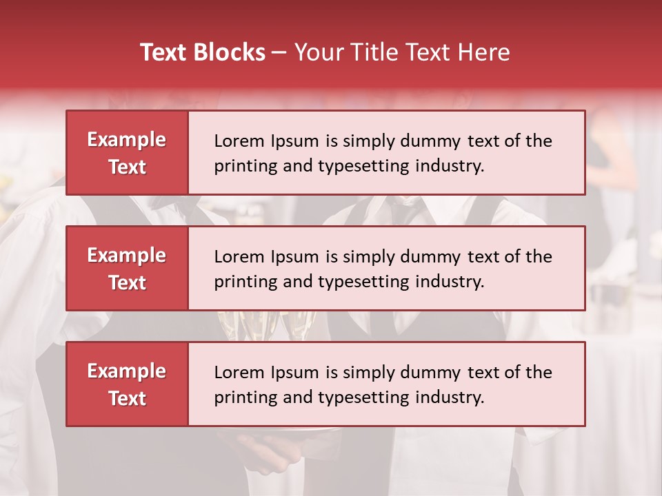 Businesswoman  Buffet PowerPoint Template