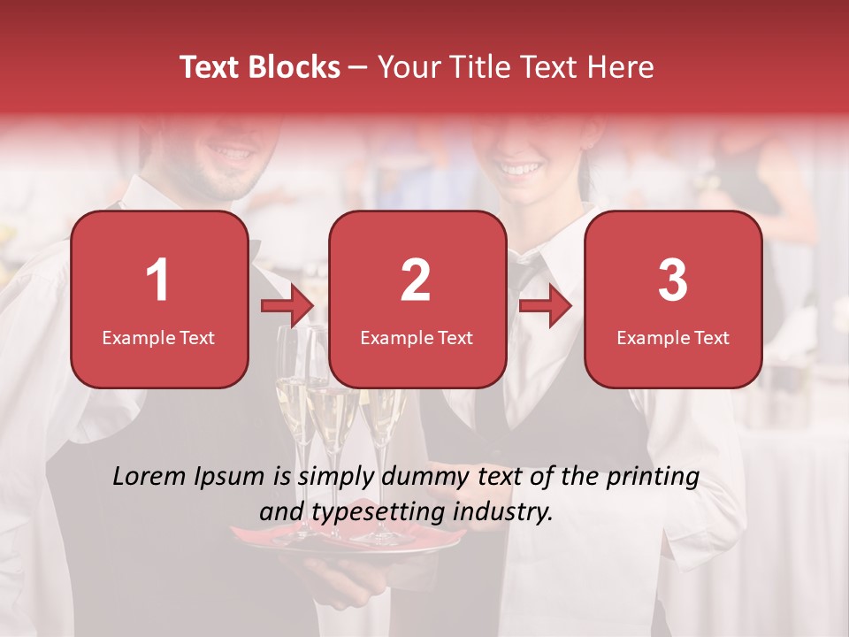 Businesswoman  Buffet PowerPoint Template
