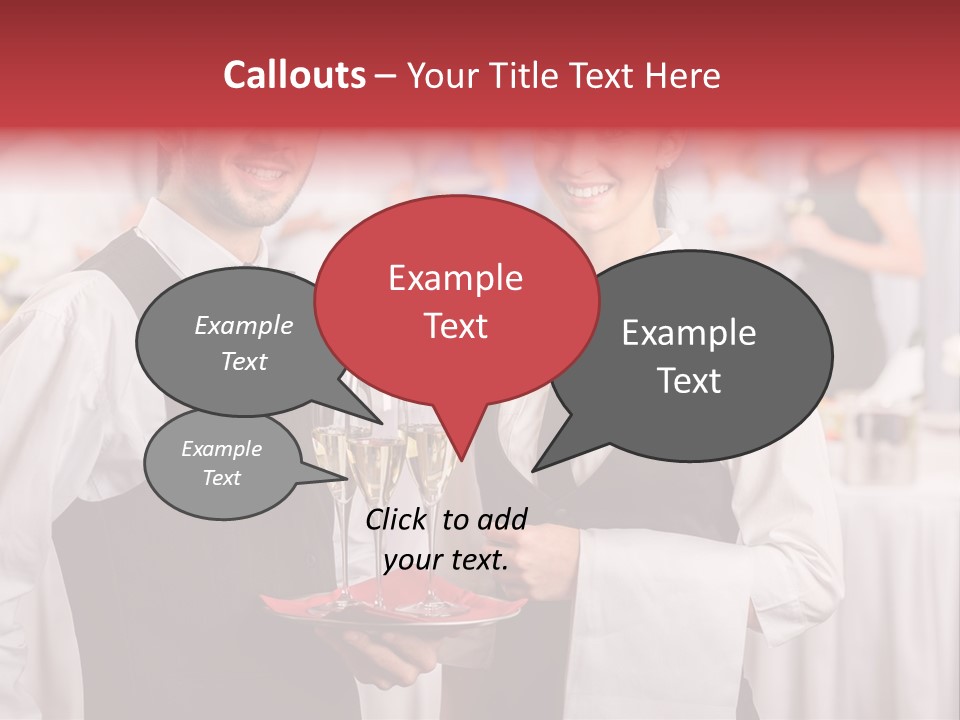 Businesswoman  Buffet PowerPoint Template