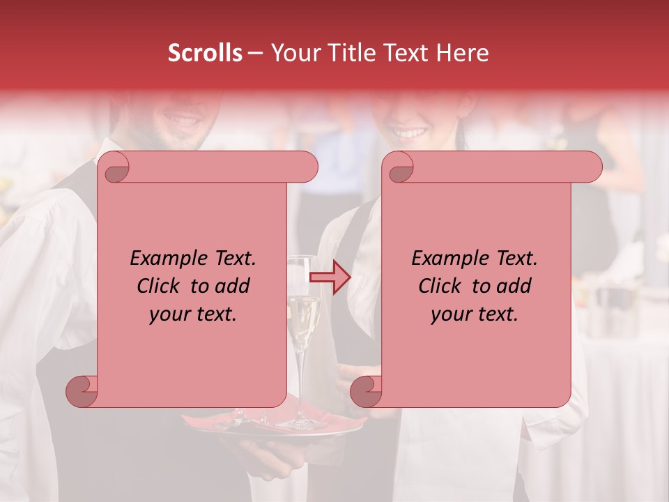 Businesswoman  Buffet PowerPoint Template