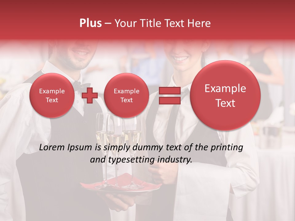 Businesswoman  Buffet PowerPoint Template