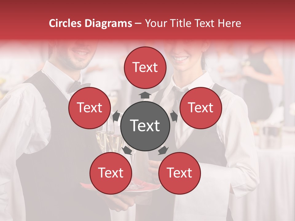 Businesswoman  Buffet PowerPoint Template