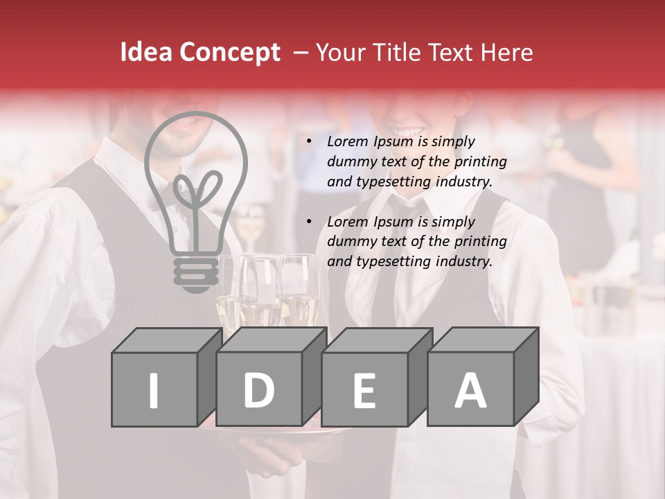 Businesswoman  Buffet PowerPoint Template