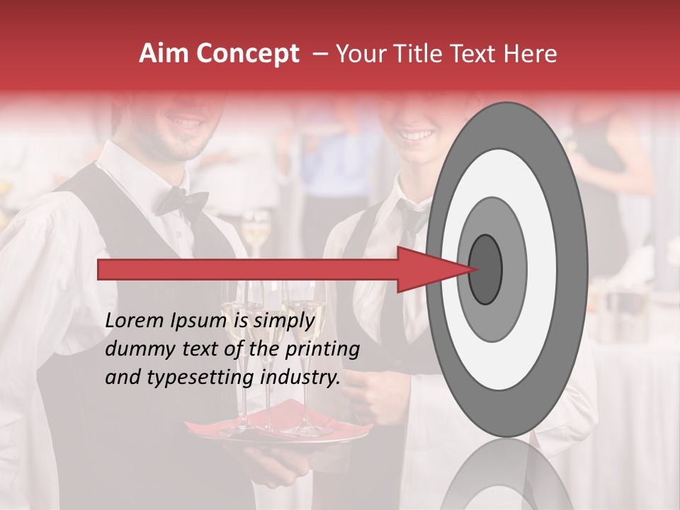 Businesswoman  Buffet PowerPoint Template