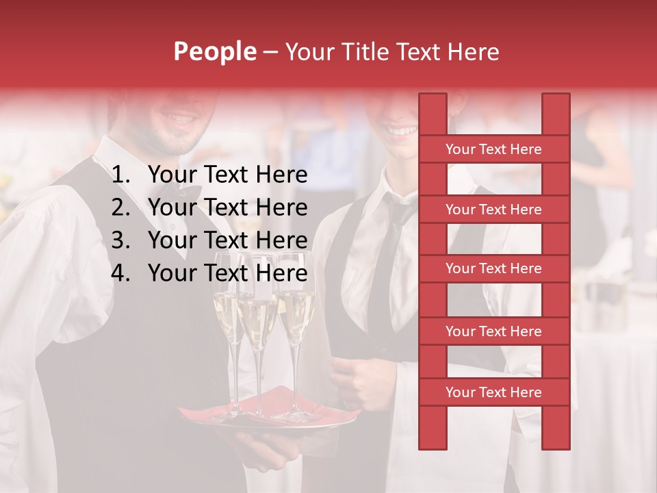 Businesswoman  Buffet PowerPoint Template