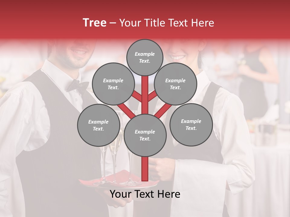 Businesswoman  Buffet PowerPoint Template