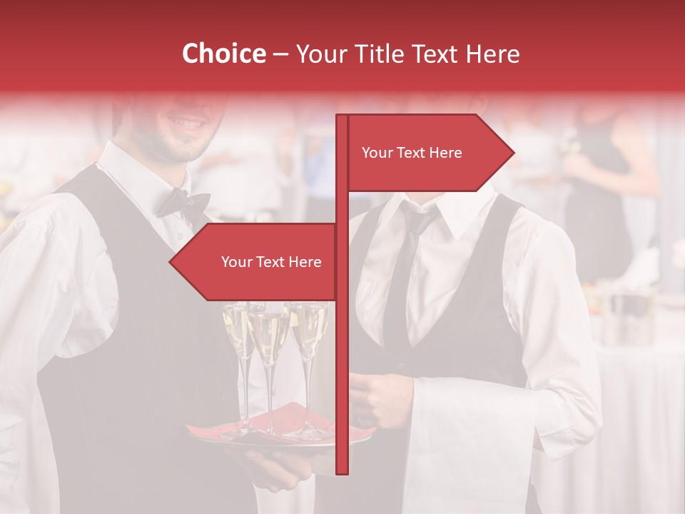 Businesswoman  Buffet PowerPoint Template