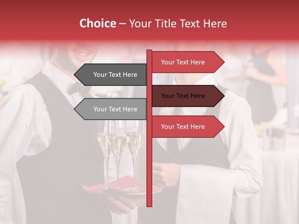 Businesswoman  Buffet PowerPoint Template