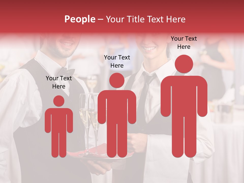 Businesswoman  Buffet PowerPoint Template