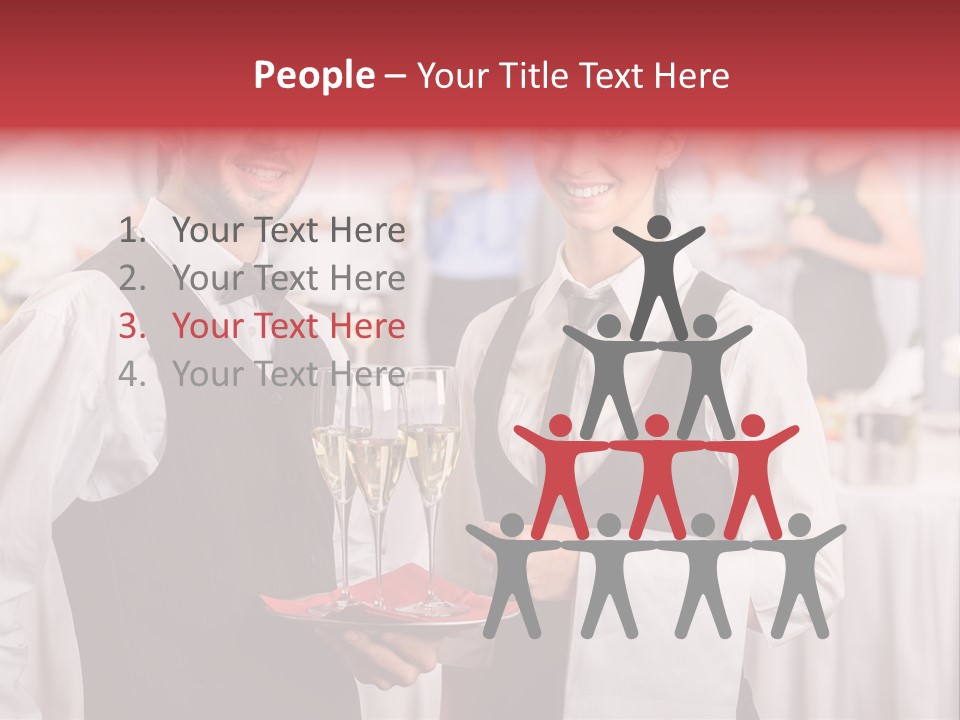 Businesswoman  Buffet PowerPoint Template