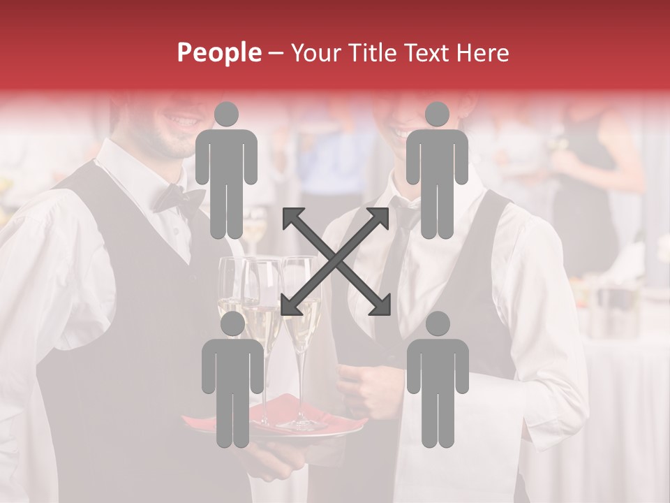 Businesswoman  Buffet PowerPoint Template