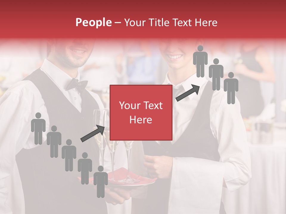 Businesswoman  Buffet PowerPoint Template