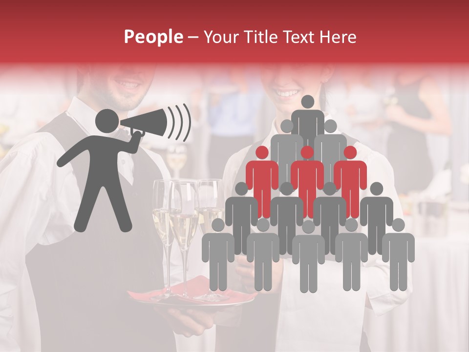 Businesswoman  Buffet PowerPoint Template