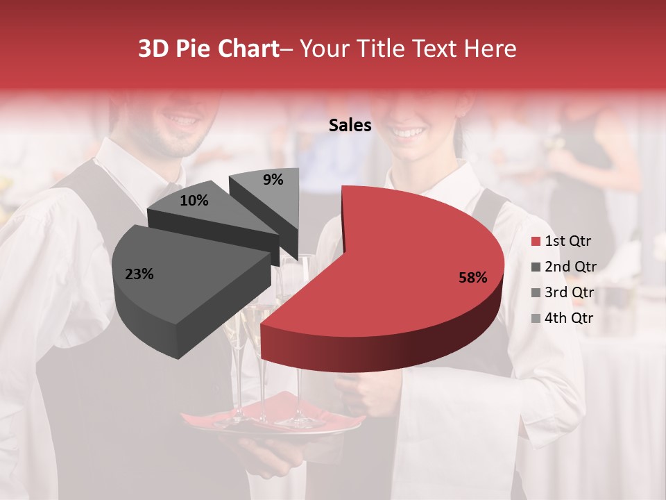 Businesswoman  Buffet PowerPoint Template