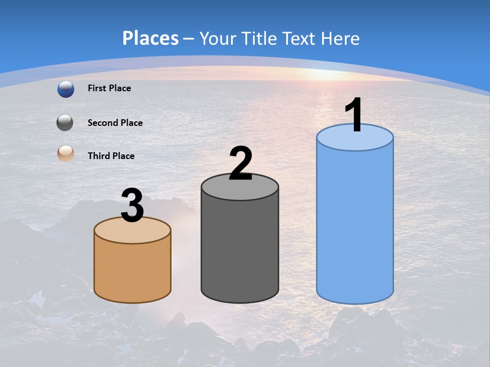 Sunset Blue Natural PowerPoint Template