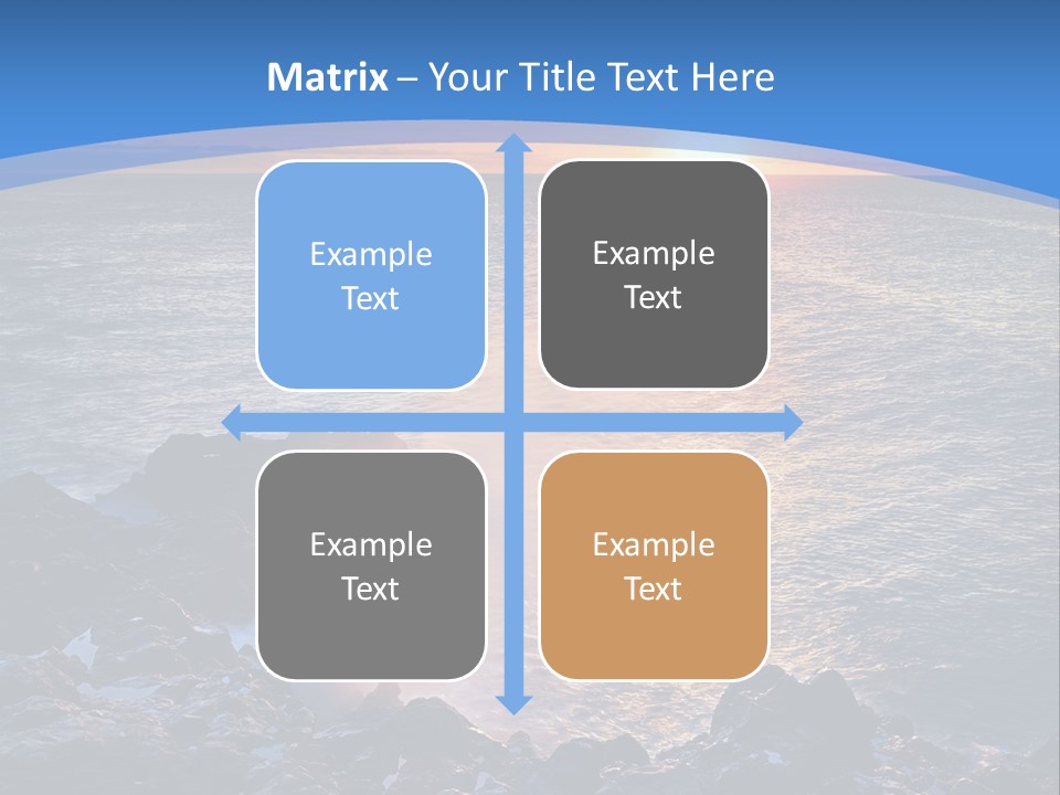Sunset Blue Natural PowerPoint Template