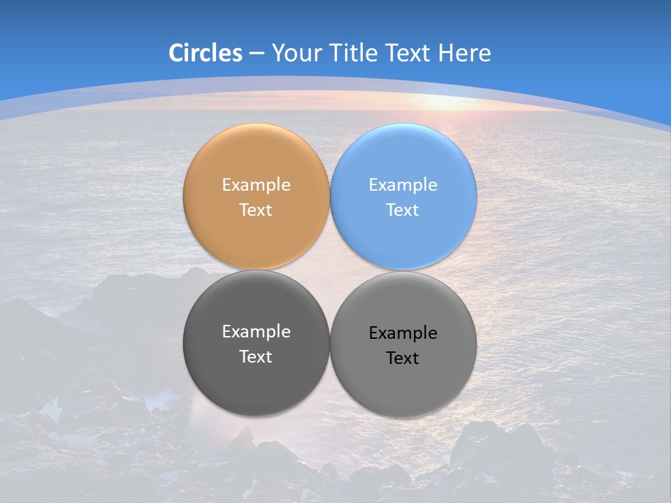 Sunset Blue Natural PowerPoint Template