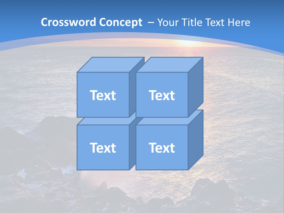 Sunset Blue Natural PowerPoint Template