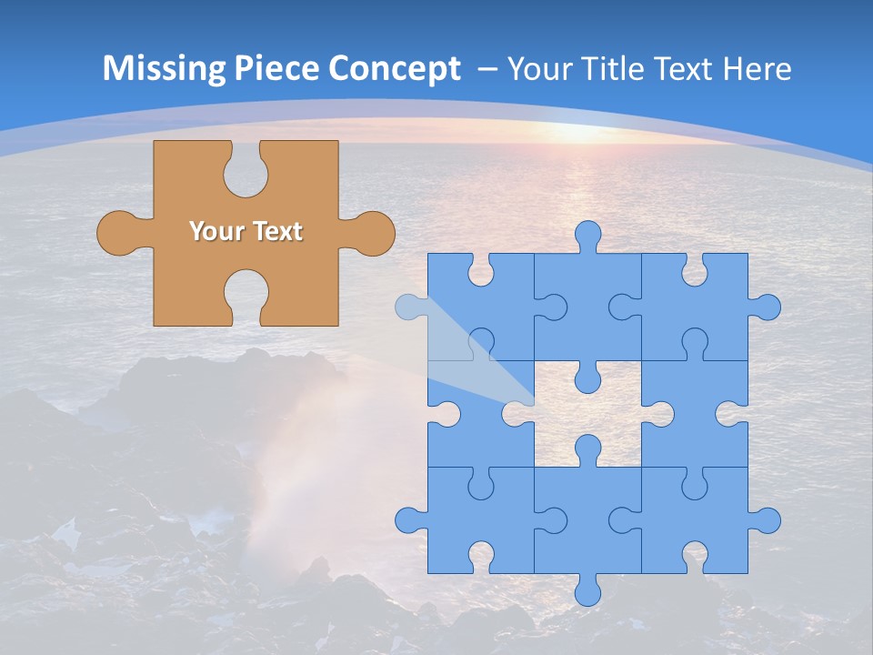 Sunset Blue Natural PowerPoint Template