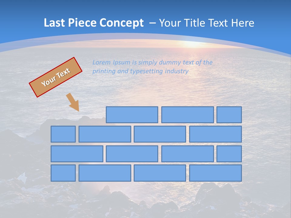 Sunset Blue Natural PowerPoint Template