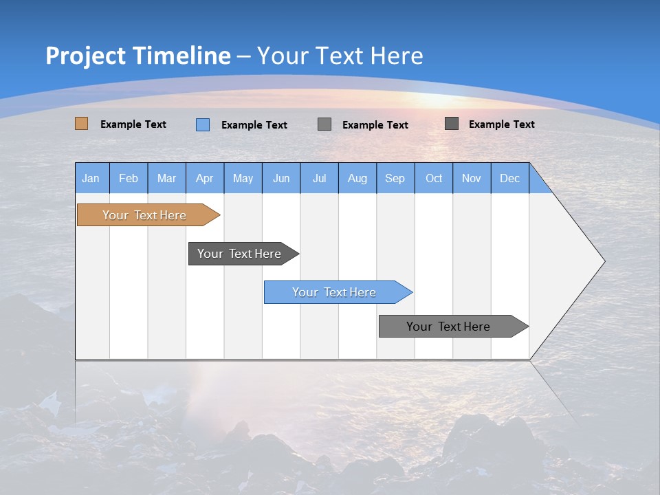 Sunset Blue Natural PowerPoint Template