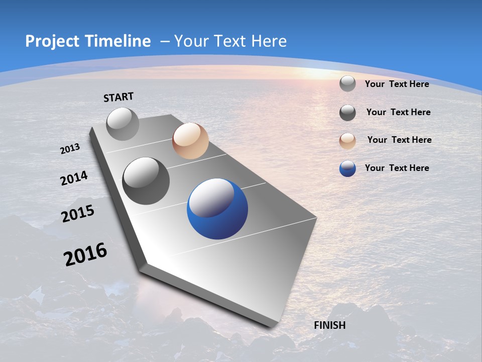 Sunset Blue Natural PowerPoint Template