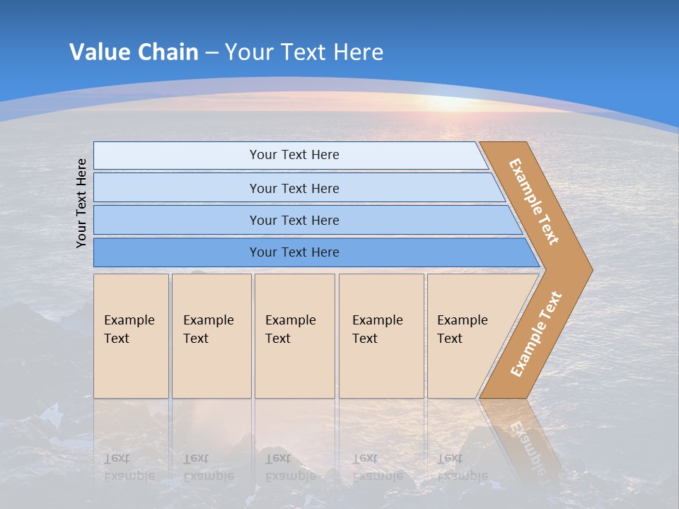 Sunset Blue Natural PowerPoint Template