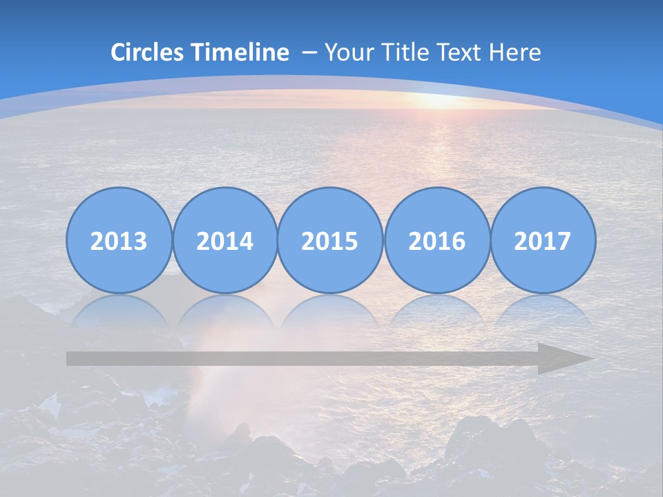 Sunset Blue Natural PowerPoint Template