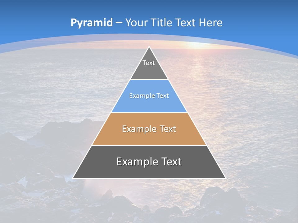 Sunset Blue Natural PowerPoint Template