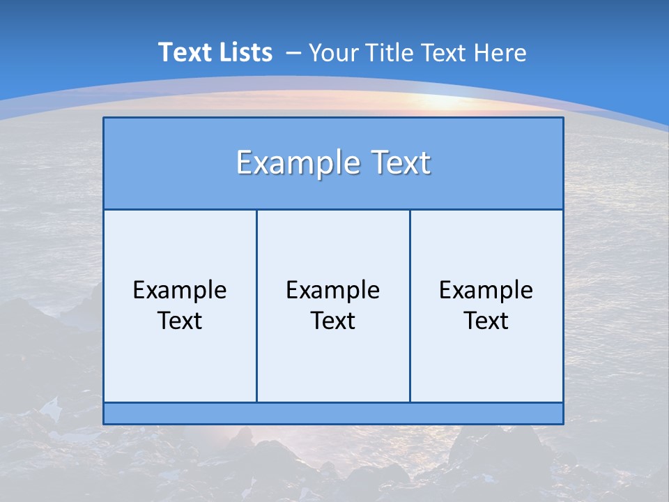 Sunset Blue Natural PowerPoint Template