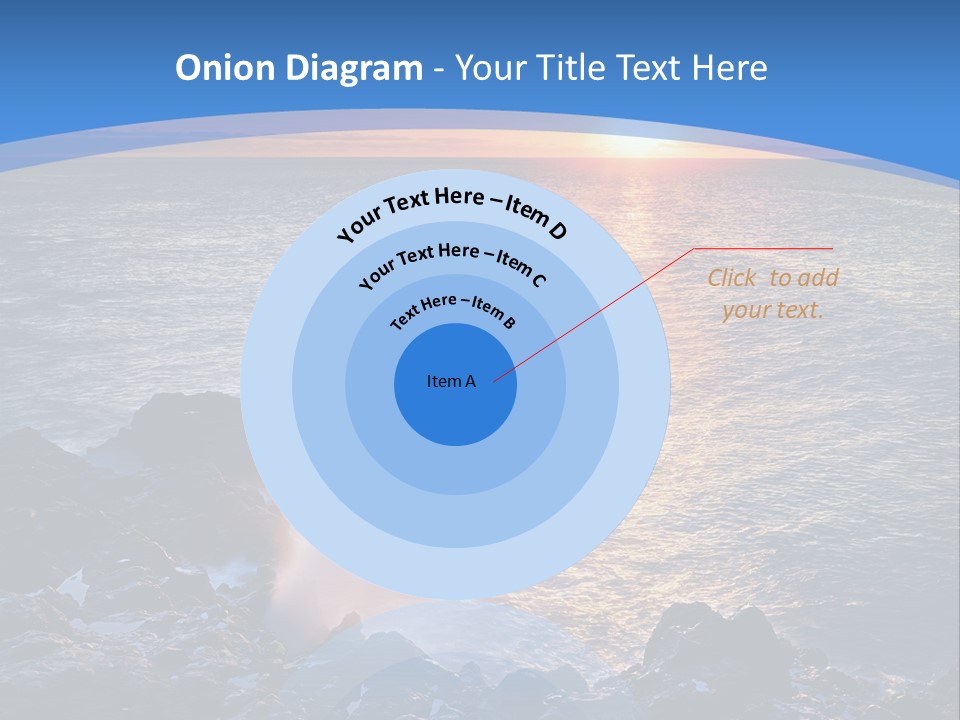 Sunset Blue Natural PowerPoint Template