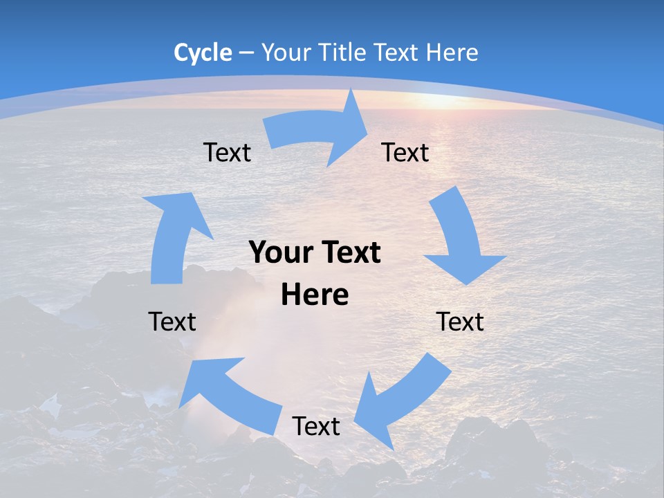 Sunset Blue Natural PowerPoint Template