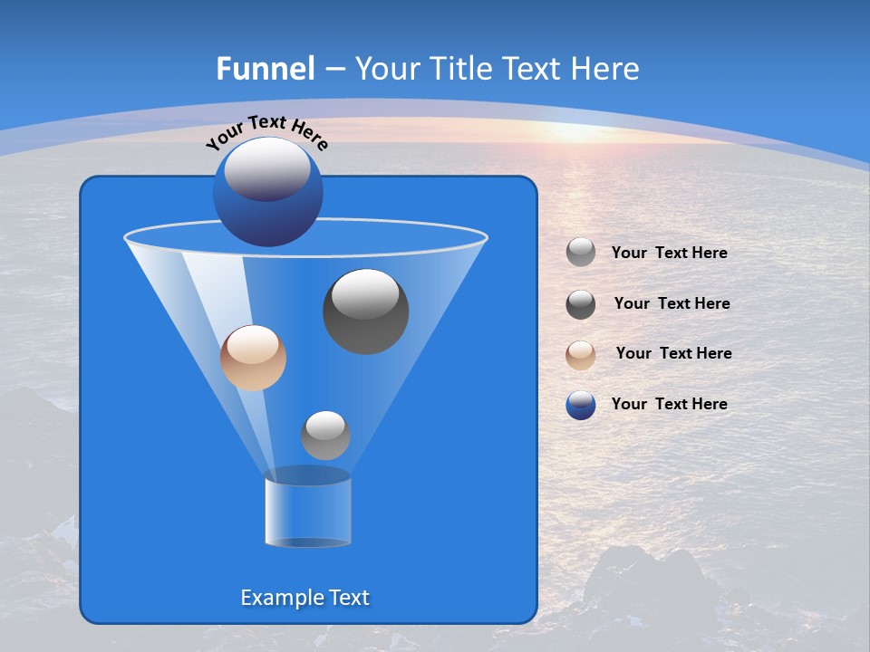 Sunset Blue Natural PowerPoint Template