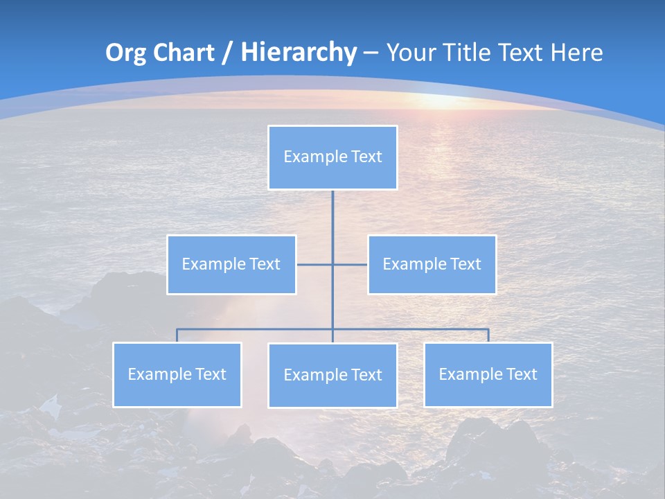 Sunset Blue Natural PowerPoint Template