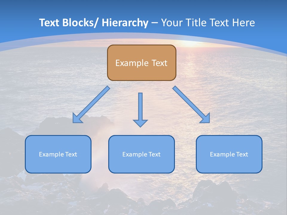 Sunset Blue Natural PowerPoint Template