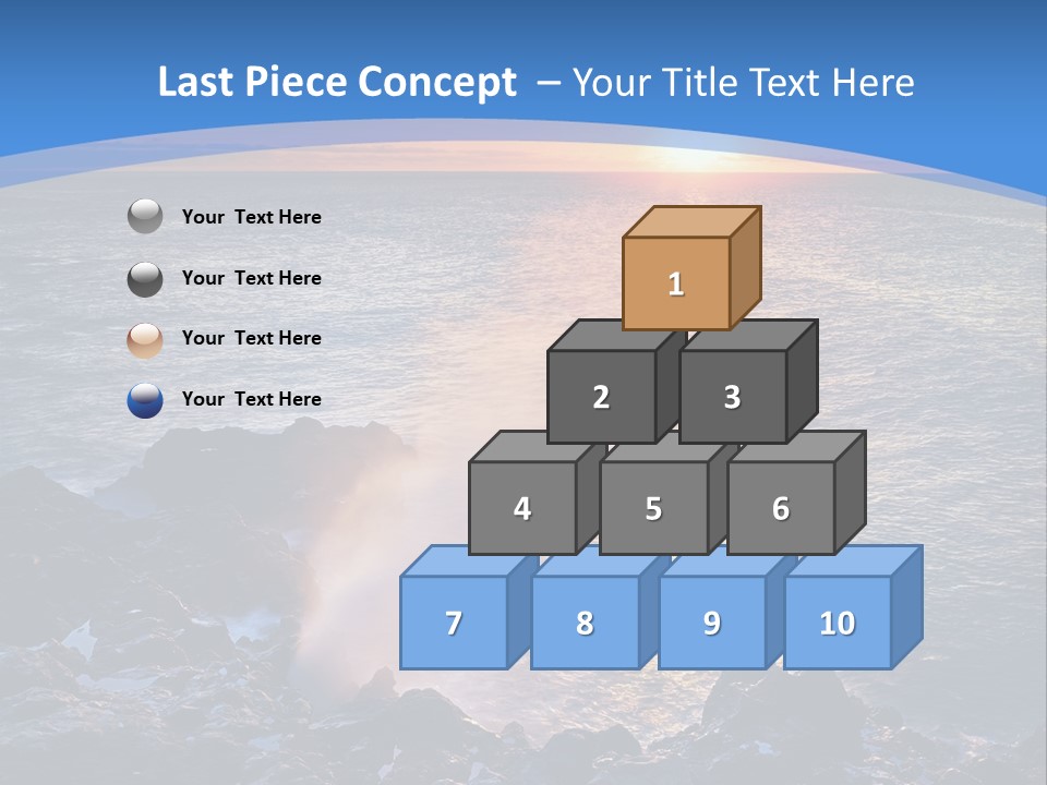 Sunset Blue Natural PowerPoint Template