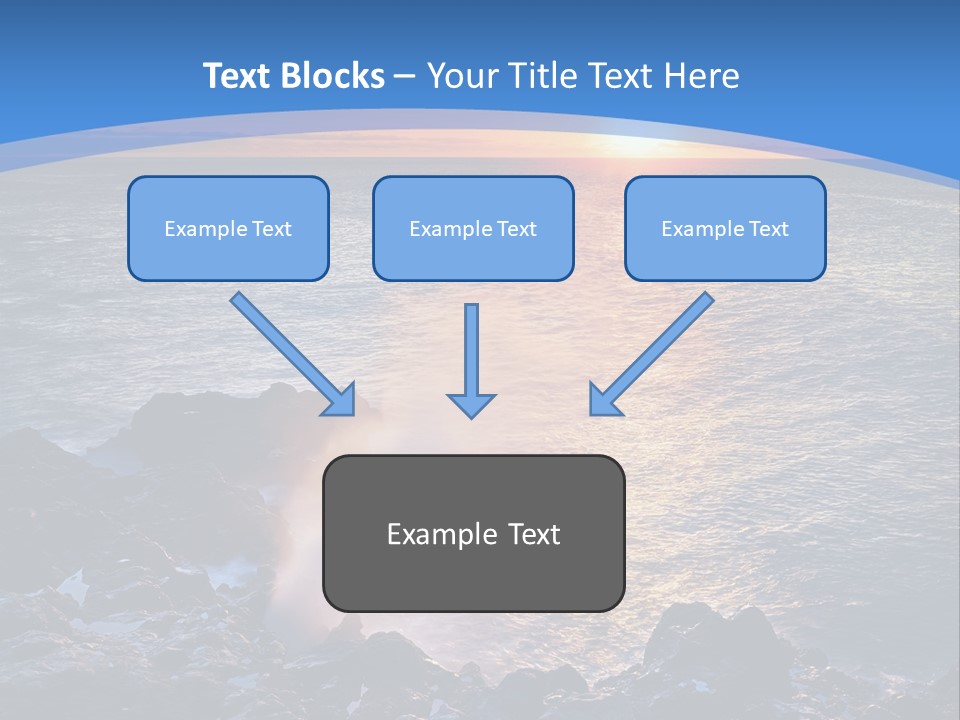 Sunset Blue Natural PowerPoint Template