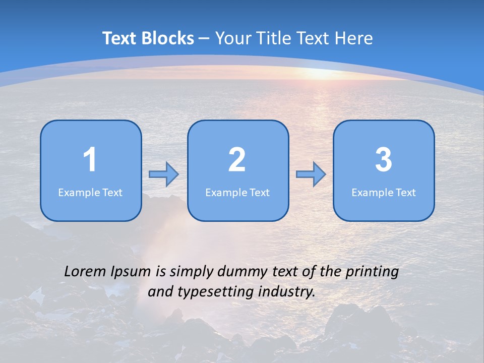 Sunset Blue Natural PowerPoint Template