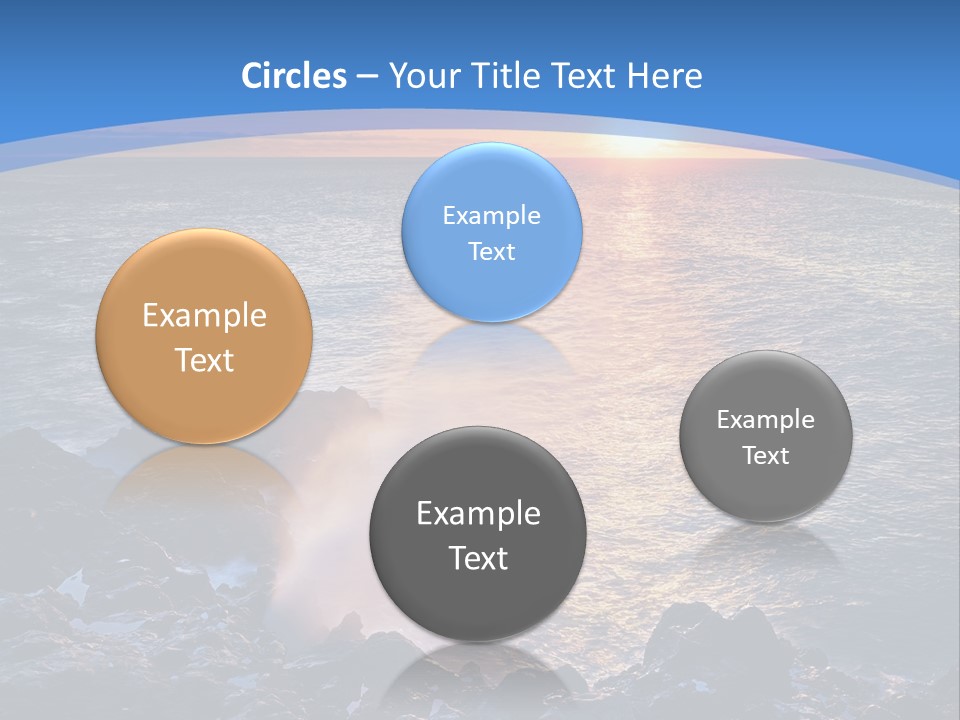 Sunset Blue Natural PowerPoint Template